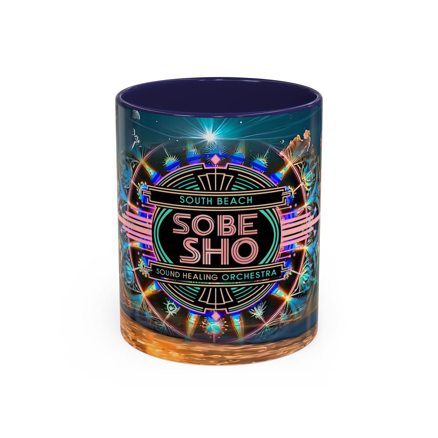 SoBe Sho Sound Healing Orchestra Coffee Mug — South Beach Beachscape Accent Mug