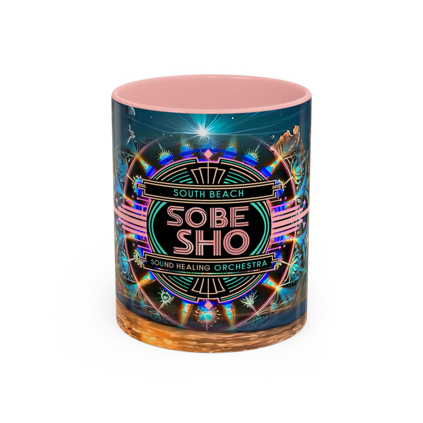 SoBe Sho Sound Healing Orchestra Coffee Mug — South Beach Beachscape Accent Mug