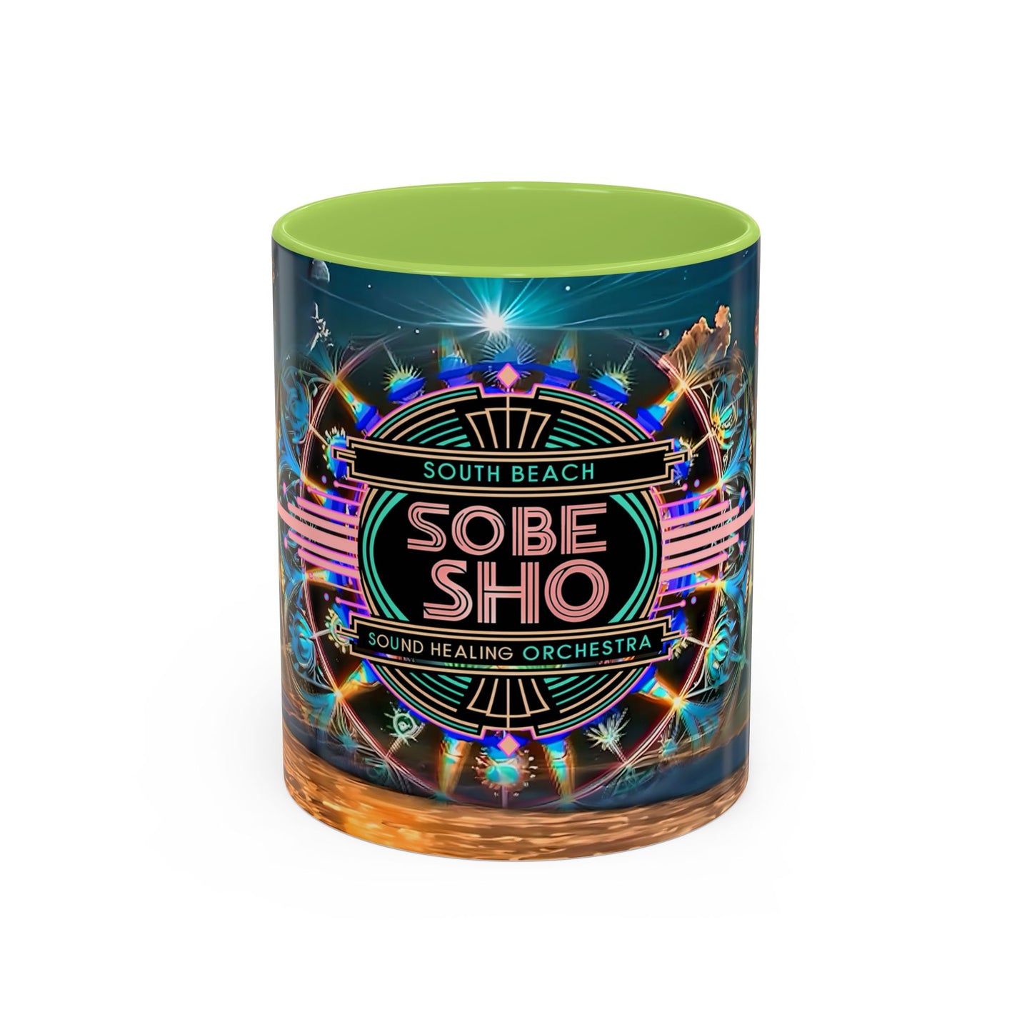 SoBe Sho Sound Healing Orchestra Coffee Mug — South Beach Beachscape Accent Mug