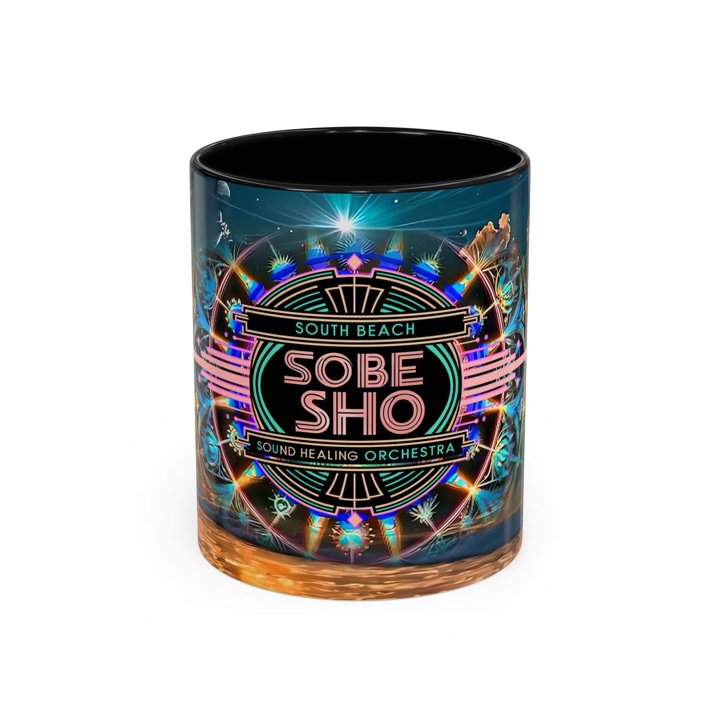 SoBe Sho Sound Healing Orchestra Coffee Mug — South Beach Beachscape Accent Mug