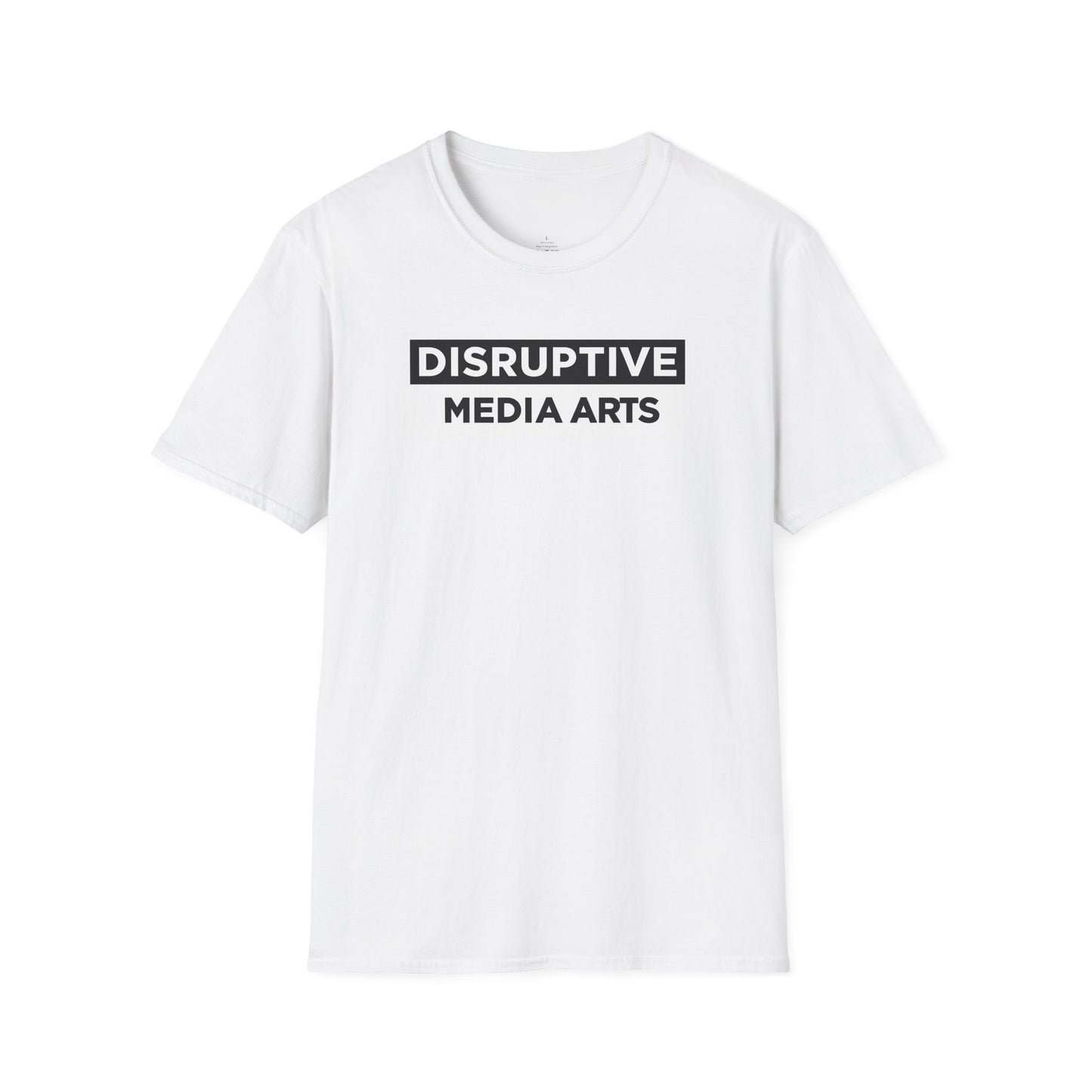 T-Shirt Disruptive Media Arts™ Logo Tee – Signal Gear™ Core Uniform [Front + Back Print] Softstyle Tee, Unisex