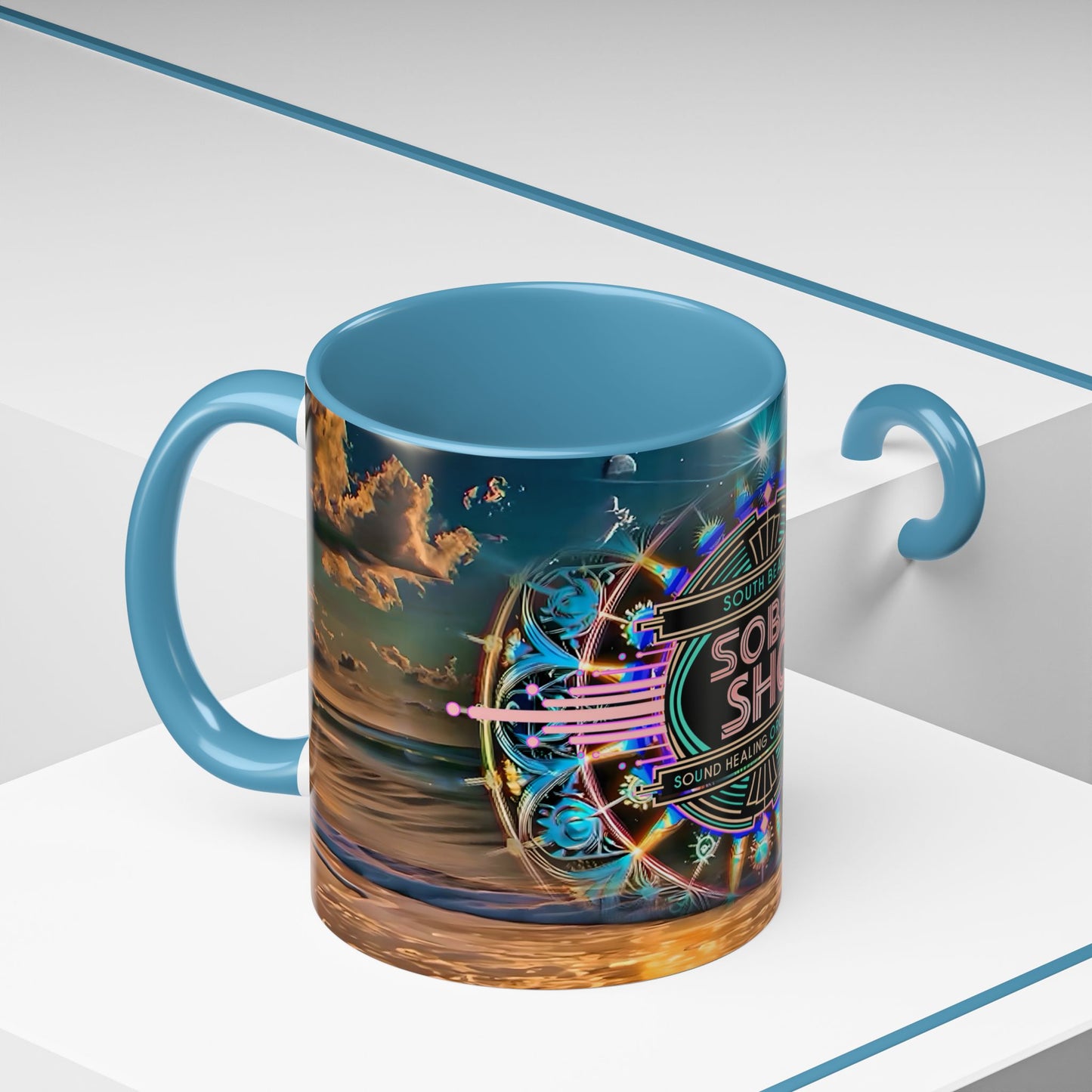 SoBe Sho Sound Healing Orchestra Coffee Mug — South Beach Beachscape Accent Mug