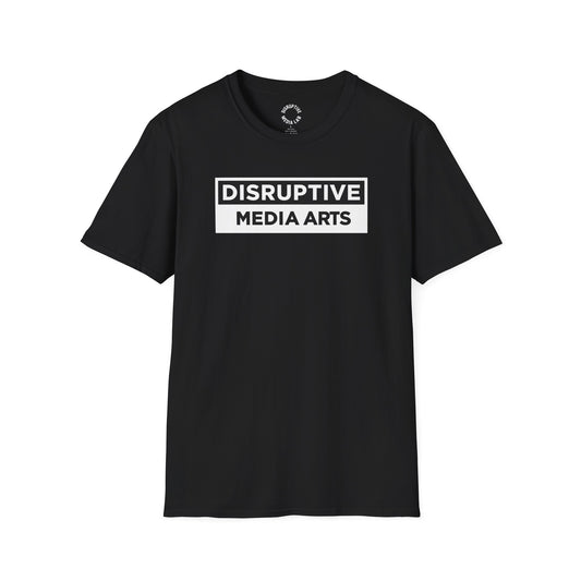 T-Shirt Disruptive Media Arts™ Logo Tee – Signal Gear™ Core Uniform [Front + Back Print] Softstyle Tee, Unisex