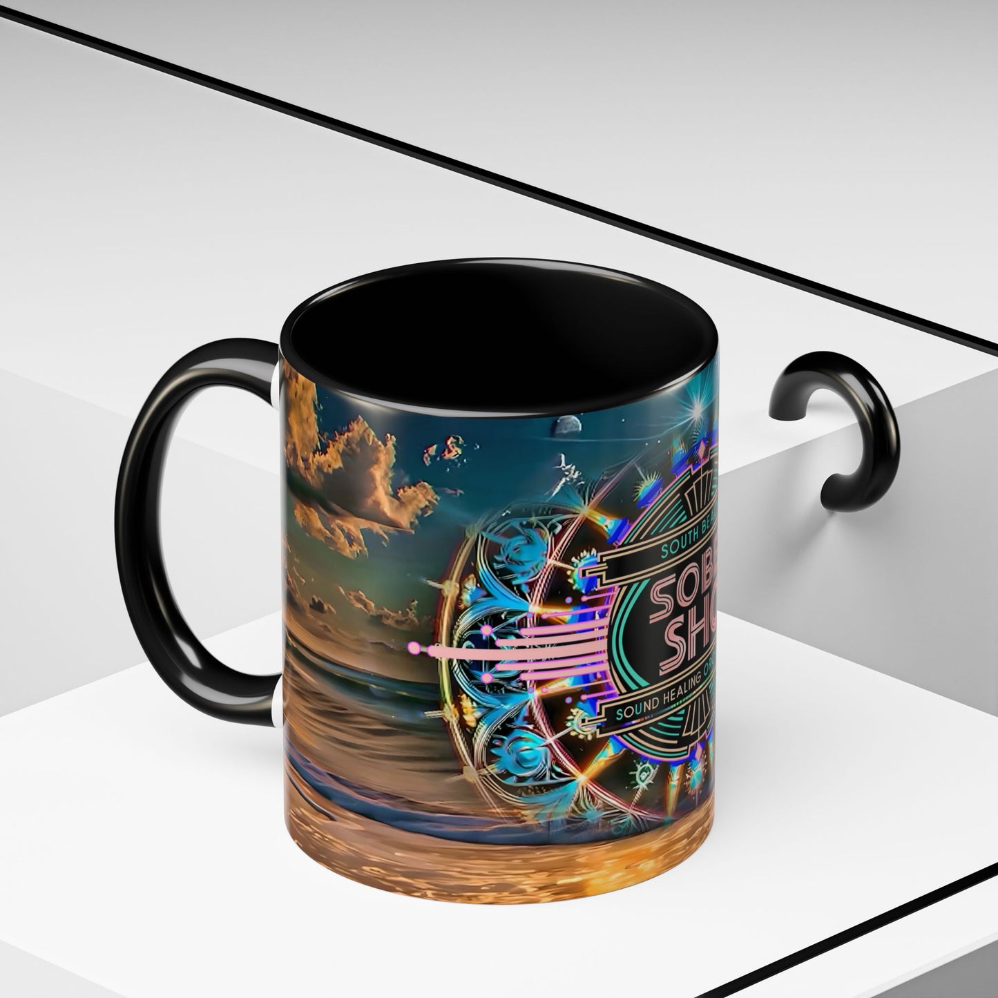 SoBe Sho Sound Healing Orchestra Coffee Mug — South Beach Beachscape Accent Mug