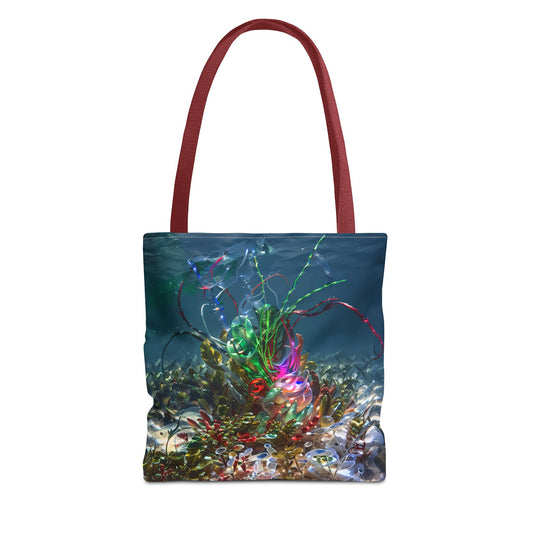 Vibrant Ocean-Inspired Tote Bag, Eco-Friendly Shopping Bag, Colorful Beach Tote, Art Tote, Perfect Gift for Ocean Lovers