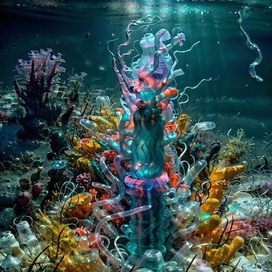 2_Archival Pigment print on Archival Organic Cotton Artist Rag “Faux Ecologies + Augmented Visions of the Nature-verse #2” 2024