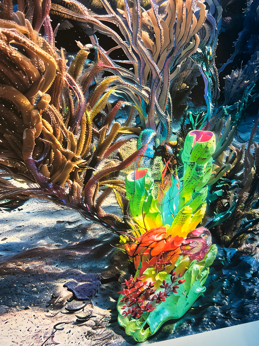 4_Archival Pigment print on Archival Organic Cotton Artist Rag “Faux Ecologies + Augmented Visions of the Nature-verse #4” 2024