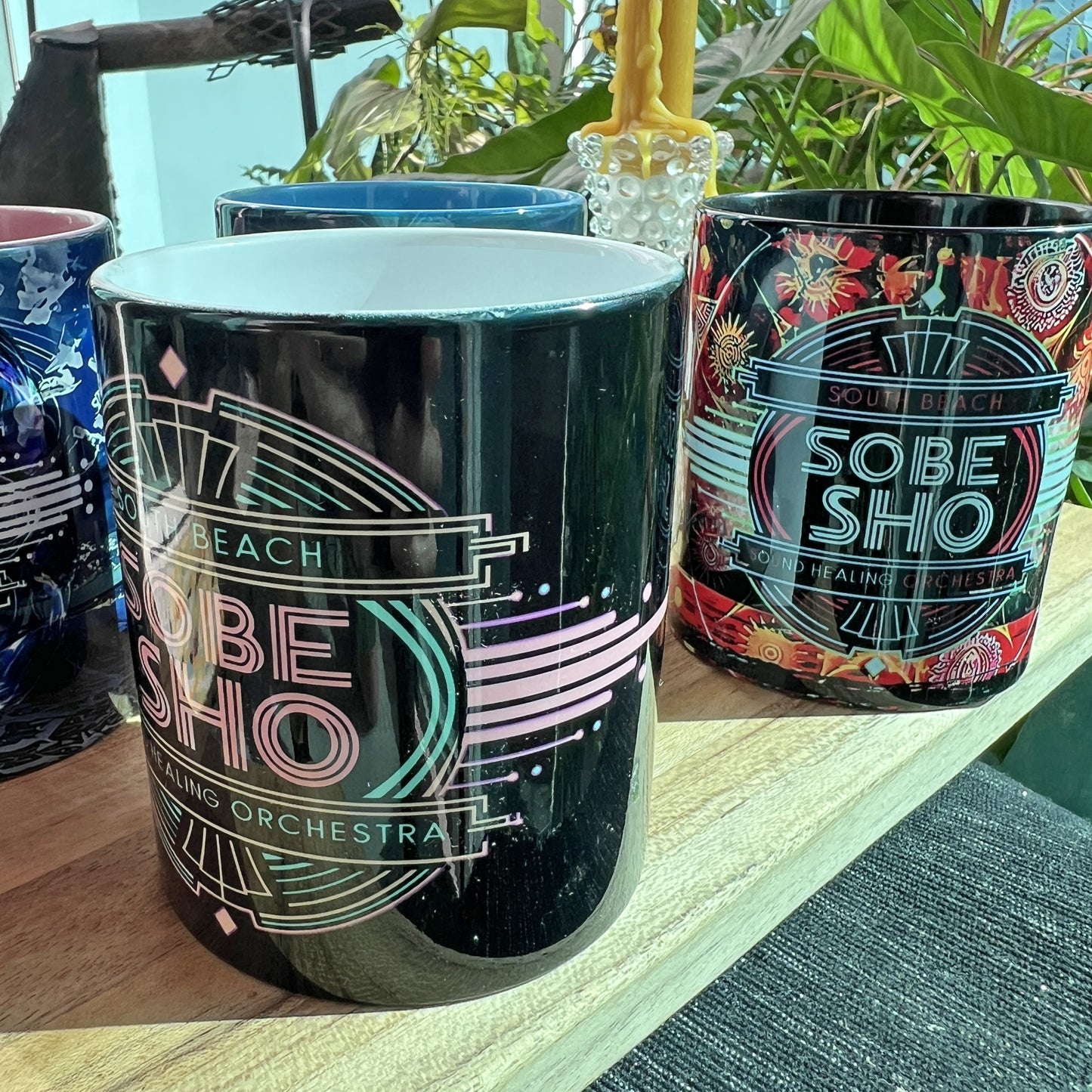 SoBe Sho Sound Healing Orchestra Coffee Mug — South Beach Beachscape Accent Mug