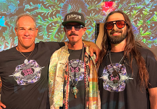 Retro Resonance Unisex Softstyle T-Shirt, Cosmic Vibe Graphic Tee for Soundhealing, Yoga, Mediation, Festivals, Music Lovers Tee